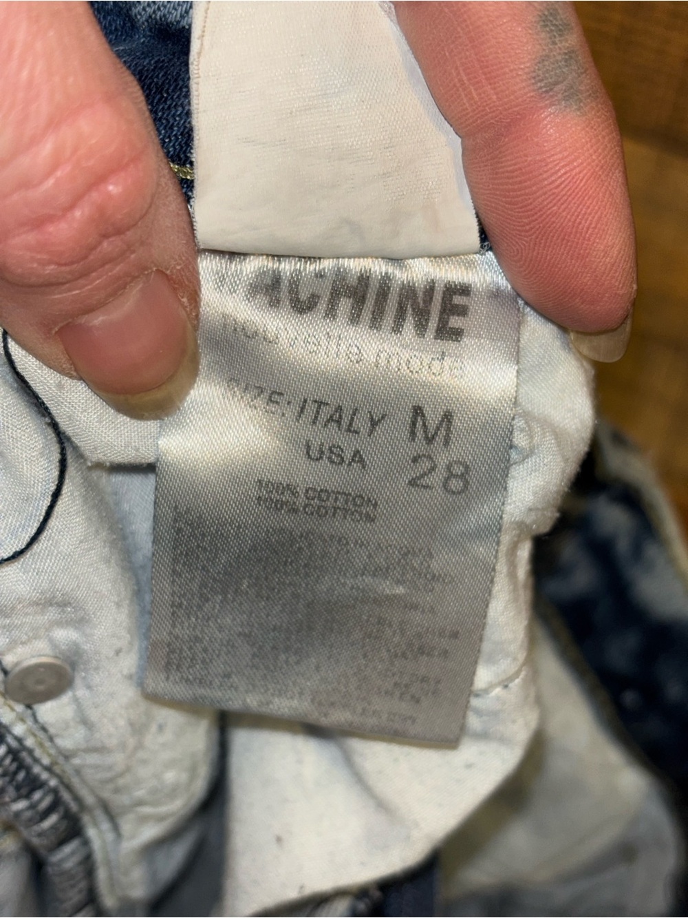 Machine Distressed Daisy Denim Shorts - Picture 5 of 5